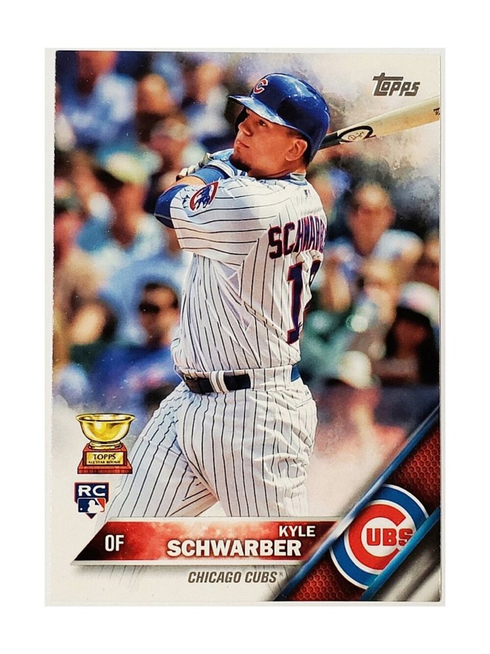 KYLE SCHWARBER ROOKIE "FLAGSHIP" 2016 TOPPS #66, CHICAGO CUBS, PHILLIES